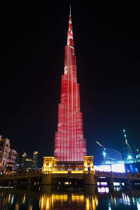 Burj Khalifa Dubai Led Illuminated Fa Ade