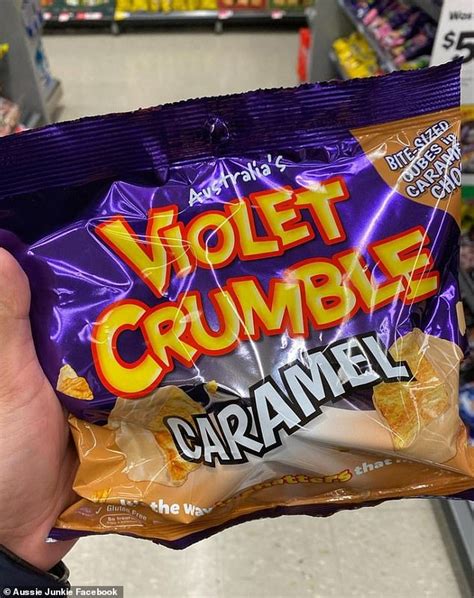home cook creates  ultimate caramel violet crumble dessert
