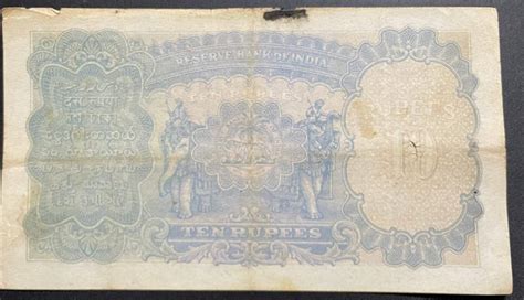 Rs British India Bank Note Signed Cd Deshmukh King George Vi Kgvi