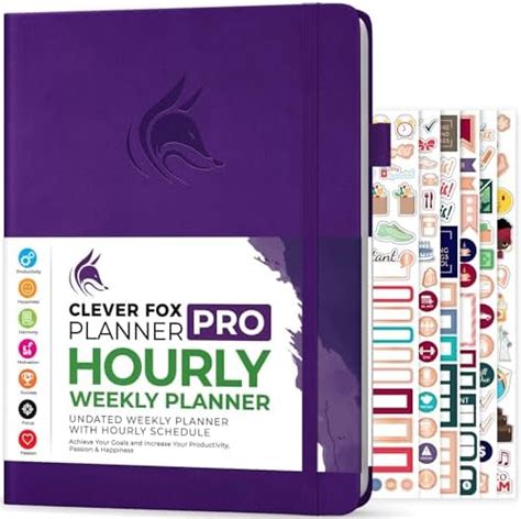 Clever Fox Planificador Pro Planificador Semanal Y Mensual Sin Fecha