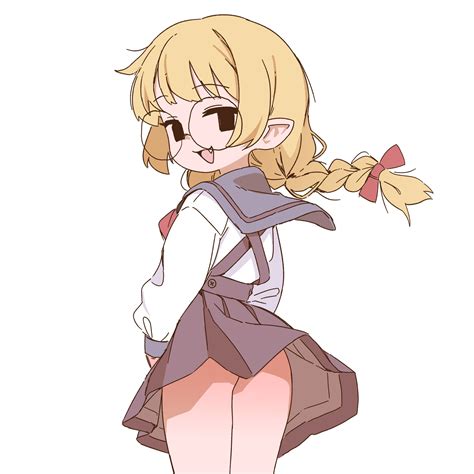 Orenjipiiru Oshino Shinobu Monogatari Series Absurdres Highres Girl Ass Black Eyes