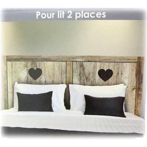 Sticker T Te De Lit Planches De Bois Love X Cm P