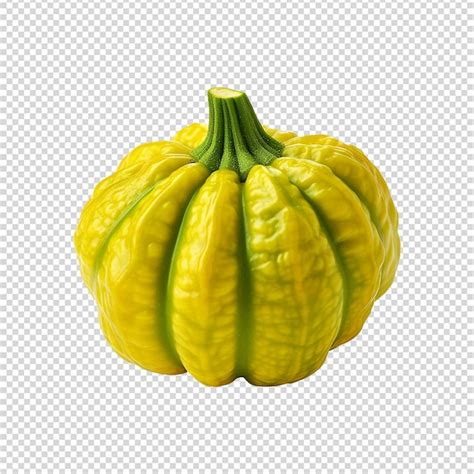 Premium Psd Green Pattypan Squash Isolated On Transparent Background