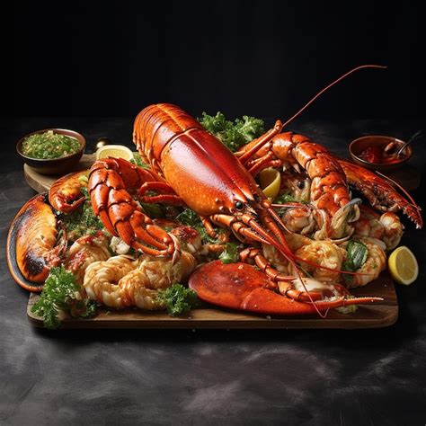 Premium AI Image | Big Lobster Dish