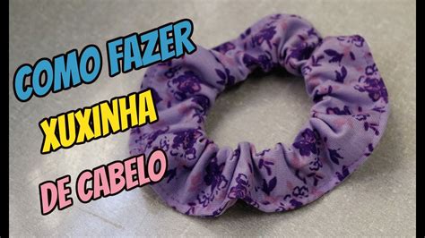 Como Fazer Uma Xuxinha Scrunchie Tutorial Prendedor De Cabelo Diy