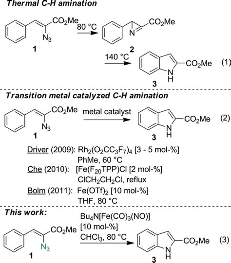 C Sp H Bond Amination Using Azido Aryl Acrylates State Of Research