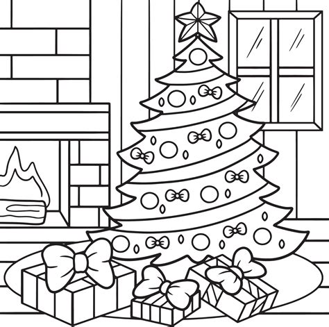 Coloring Pictures Of A Christmas Tree