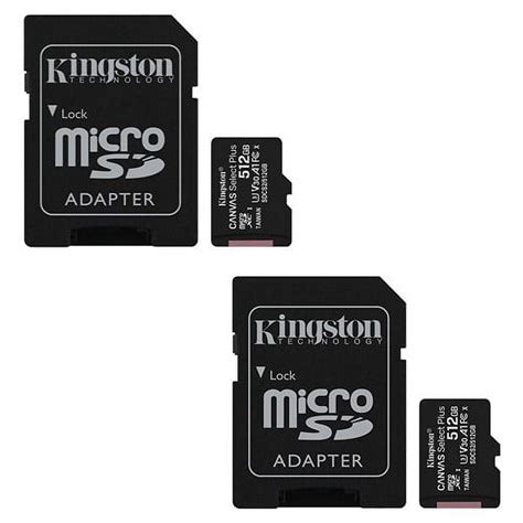 Kingston Canvas Select Plus 512GB MicroSD Memory Card With SD Adapter