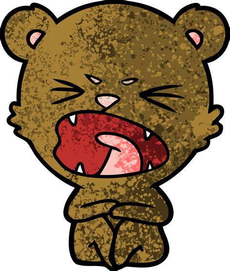 Angry Cartoon Bear 45154834 Png