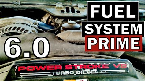 How To Prime 60 Powerstroke Fuel System And Bleed Out Any Air Easy