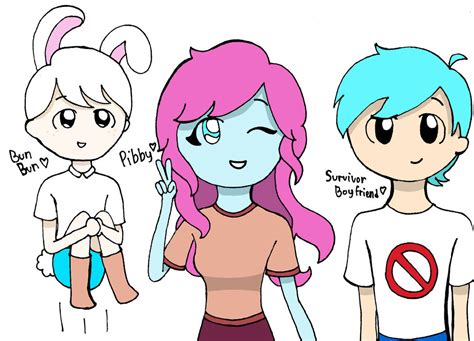 Pibby, Bun-Bun and Boyfriend, The Delightfull Trio by CryztalCookie on ...