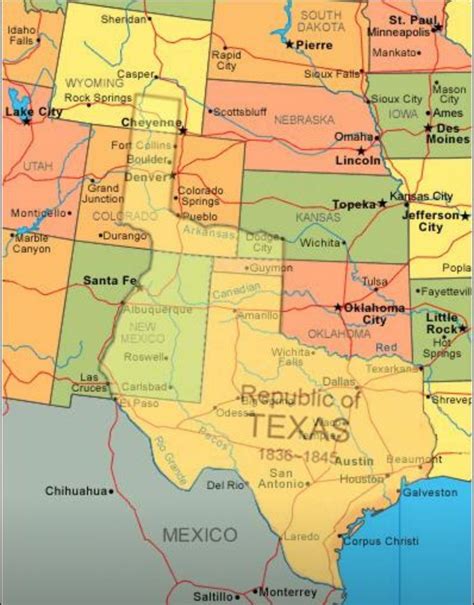 25 Awesome Maps That Help Explain Texas - Houston Chronicle - Republic Of Texas Map Overlay ...