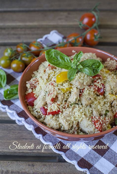 COUS COUS PEPERONI E POLLO Freddo CONDIMENTO In 15 Minuti