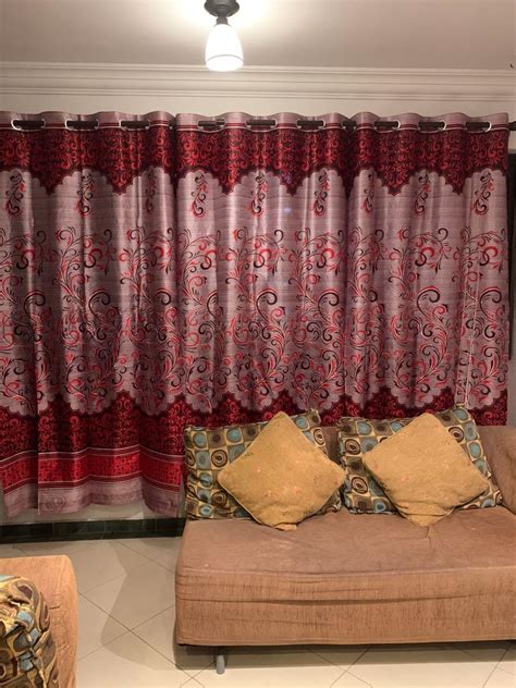 Dark Red Living Room Curtains | Cabinets Matttroy