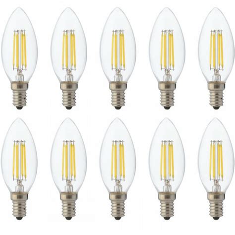 Voordeelpak LED Lamp 10 Pack Kaarslamp Filament E14 Fitting 4W