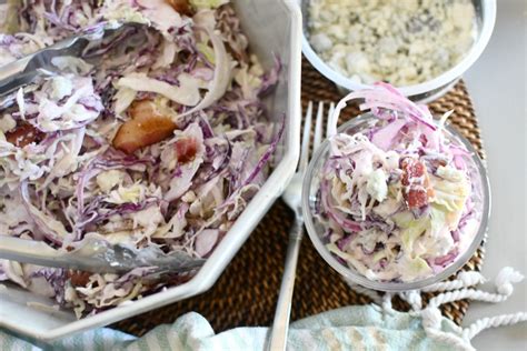 Blue Cheese Coleslaw With Bacon Exclusive Hip2keto Recipe