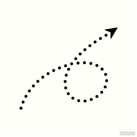 Curved Dotted Line Arrow Hot Sex Picture