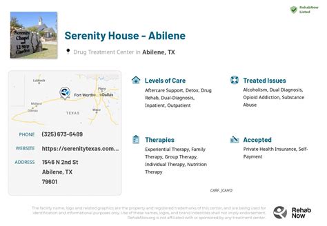 Serenity House - Abilene • Texas • RehabNow