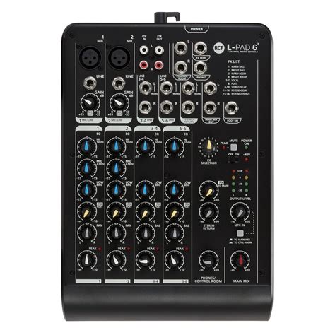 Disc Rcf Lpad X Channel Analog Mixer Gear Music