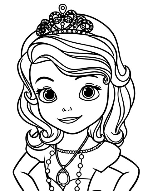 Desenho Da Princesa Sofia Para Colorir