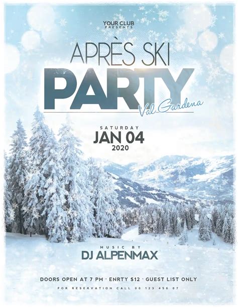 Après Ski Party Flyer and Poster Template | Awesomeflyer