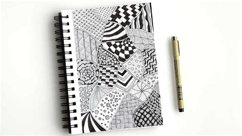 Zentangle Patterns For Beginners Easy Step By Step Tutorial