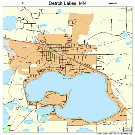 Detroit Lakes Mn: Detroit Lakes Mn On A Map