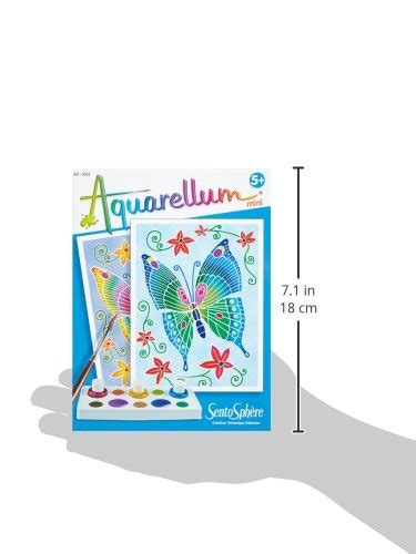 Sentosphère 3906002 Aquarellum Mini Butterflies Painting Set TopToy