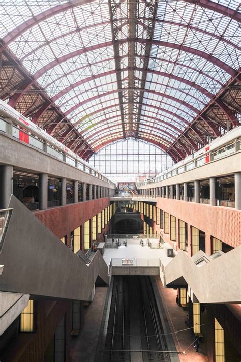 Interior of Antwerp Central Station Stock Photo - Image of building, stadium: 188659854