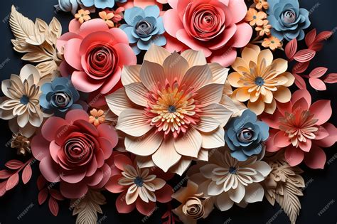 Premium AI Image | Creative DIY papercraft flowers perfect for kids ...