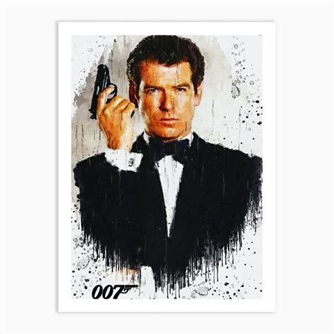 Pierce Brosnan Is James Bond Art Print By Gunawanrb Fy