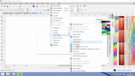 Tutorial Color Palette Corel Draw X7 YouTube