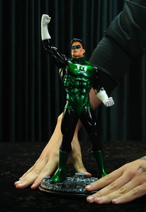 Estatua Hal Jordan Lanterna Verde Liga da Justiça Justice League