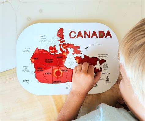 Kids Map Puzzle SVG, Map of Canada Puzzle, Education School Toys, Learning Game Puzzle SVG ...