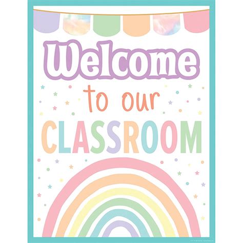 Pastel Pop Welcome To Our Classroom Chart Tcr7472 Teacher Created Resources Classroom Theme