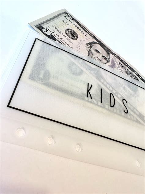 Custom Frosted Budget Binder Envelopes A6 Budget Envelopes Cash