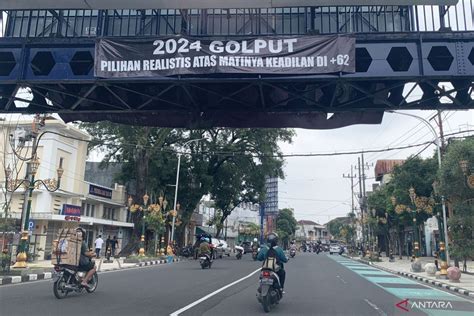 Muncul Spanduk Golput KPU Kota Malang Perkuat Sosialisasi ANTARA