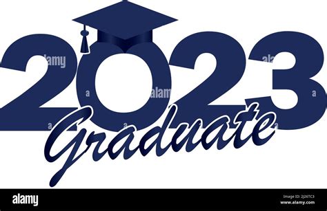 Blue Class of 2023 Graduate Stock Vector Image & Art - Alamy