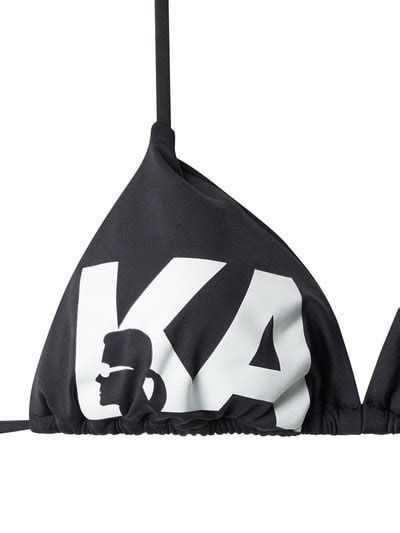 Kup Online Karl Lagerfeld Beachwear Top Bikini O Tr Jk Tnym Kszta Cie Z