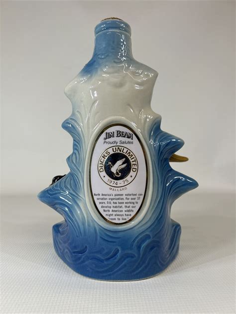 Jim Beam Ducks Unlimited Vintage Collectible Bourbon Whiskey Decanter