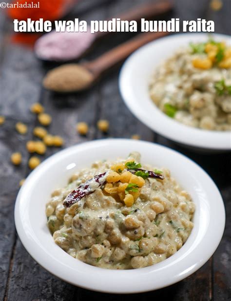 Pudina Boondi Raita Recipe Takde Wala Pudina Bundi Raita Boondi