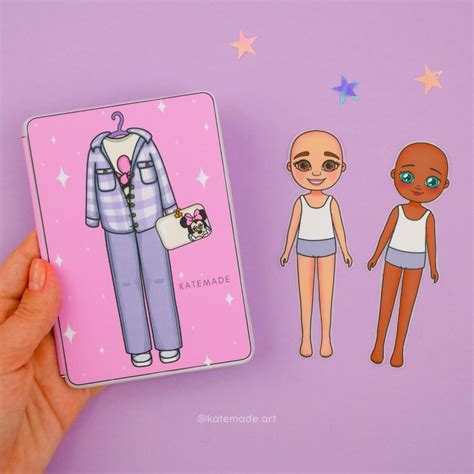 Cute Pink Clothes For Paper Dolls Printable Diy Activities For Etsy