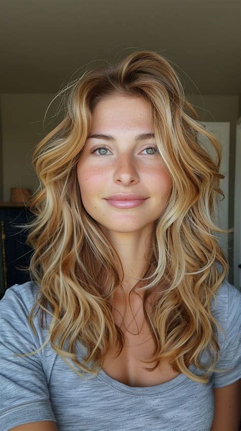 Honeyed Waves Brown Hair Beachy Perfection In 2024 Honey Brown Hair