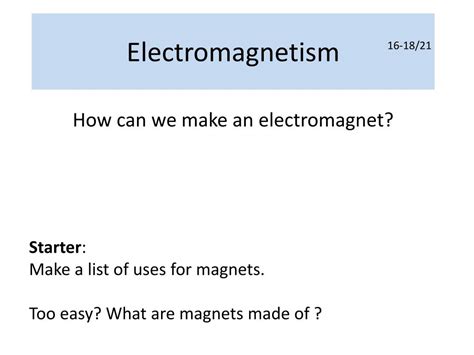 Ppt Electromagnetism Powerpoint Presentation Free Download Id 2611939