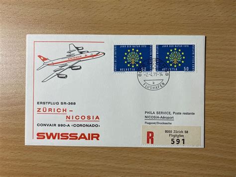 Swissair Erstflug Zürich Nicosia 1971 Kaufen auf Ricardo