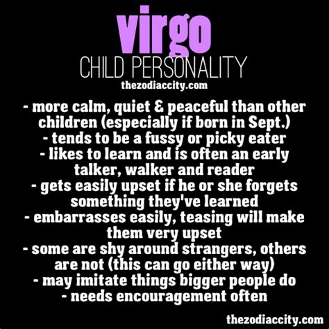 Virgo Traits List