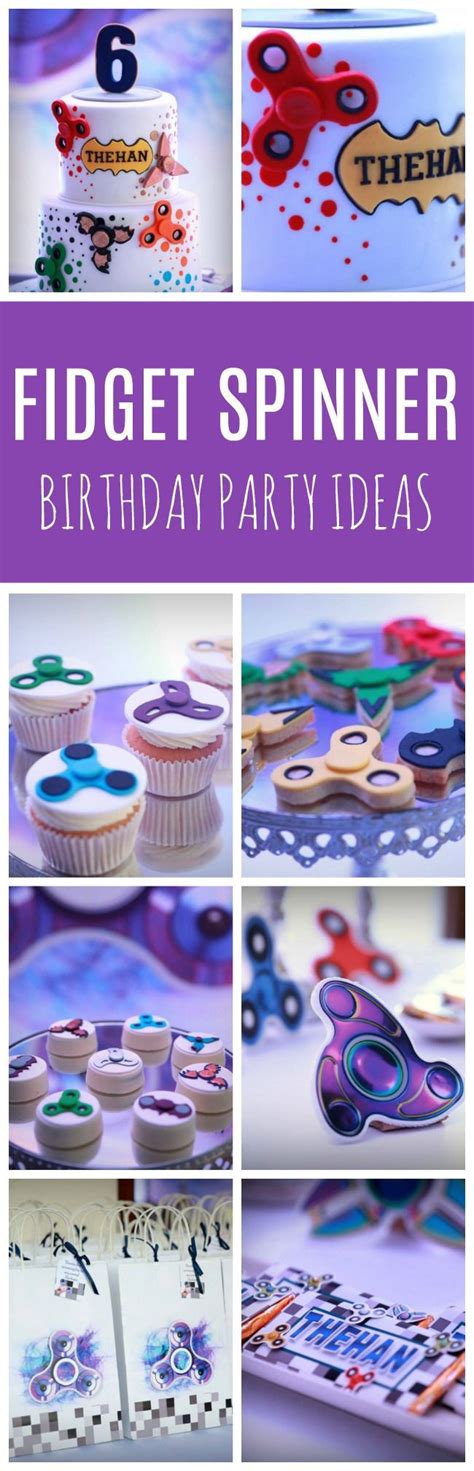 Awesome Fidget Spinner Themed Birthday Party Birthday Party Themes