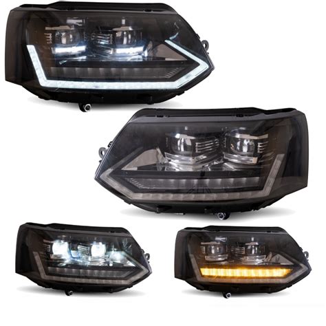 Lhd Full Led Facelift Headlights Set Black Dynamic Indicators Welcome