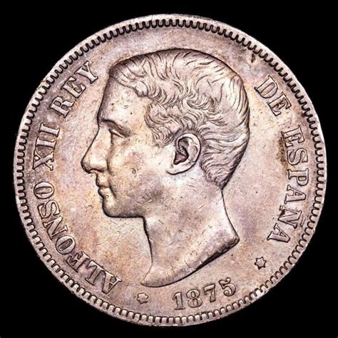 España Alfonso XII 1874 1885 5 Pesetas Madrid 1875 Catawiki