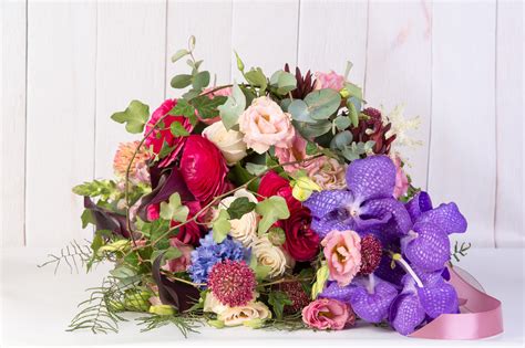 Букет разных цветов - 77 фото